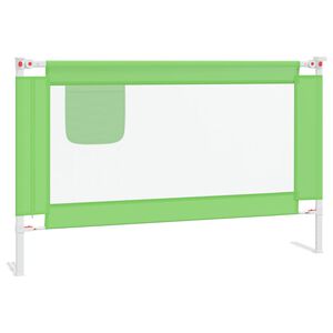 vidaXL Sigurnosna ograda za dječji krevet zelena 120 x 25 cm tkanina