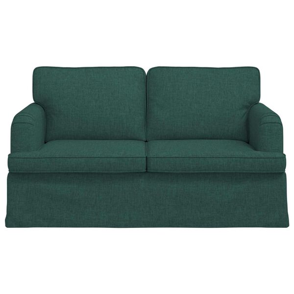 vidaXL Sofa Tamnozelena 144 x 80 x 85 cm tkanina