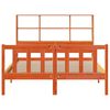 vidaXL Krevet s regalom za knjige bez madraca 135 x 190 cm od borovine