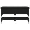 vidaXL Klupa za cipele crna 82 x 42 x 45 cm od konstruiranog drva