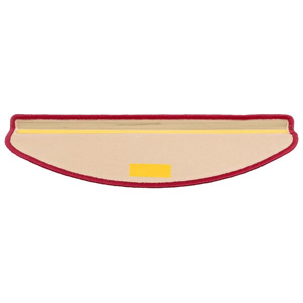 vidaXL Samoljepljivi otirači za stepenice 15 kom crveni 65 x 21 x 4 cm