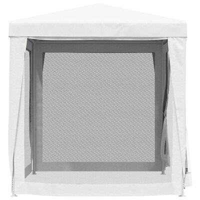vidaXL Šator za zabave s 4 mrežasta bočna zida 2 x 2 m bijeli