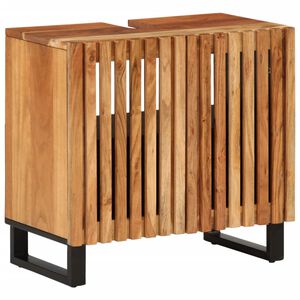 vidaXL Kupaonski ormarić za umivaonik 62x34x58 cm masivno drvo bagrema