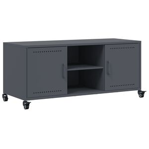 vidaXL TV ormarić antracit 100,5 x 39 x 43,5 cm čelik