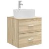 vidaXL Umivaonik s policom Hrast sonoma 49,5 x 44,5 x 65 cm