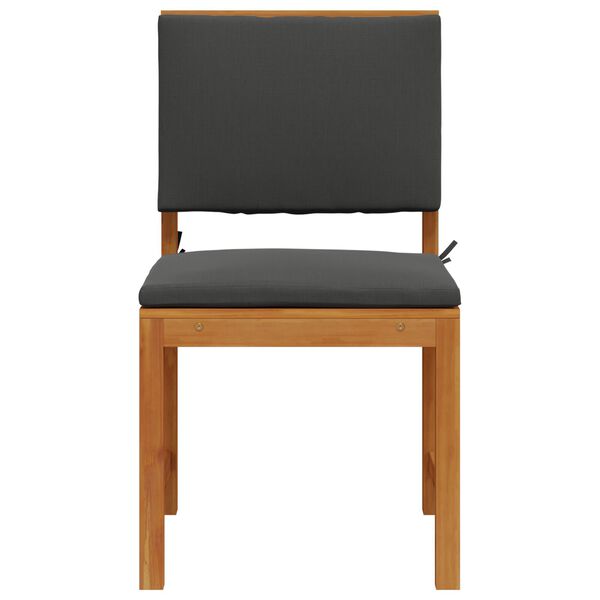 vidaXL Vrtna stolica 2 pcs Smeđa 50 x 50 x 91cm Čvrsto drvo akacije