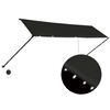 vidaXL Tenda na uvlačenje s LED svjetlima 400 x 150 cm antracit