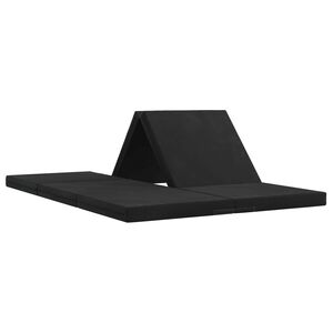 vidaXL Sofa na razvlačenje 140 x 67 x 45 cm Crna