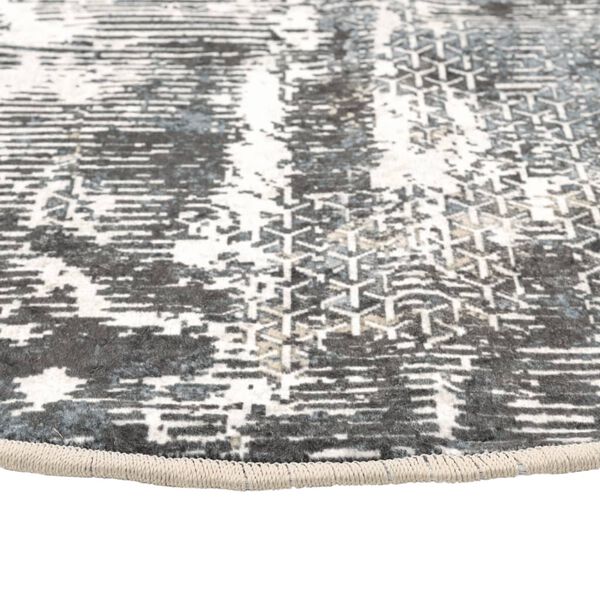 vidaXL Perivi tepih raznobojni Ø 120 cm protuklizni