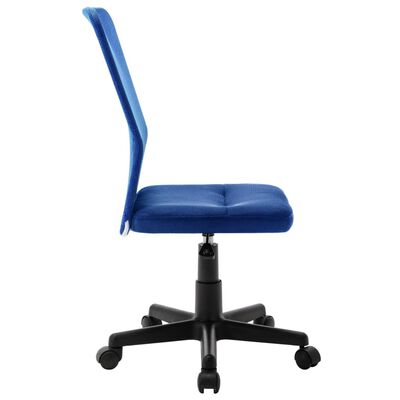 vidaXL Uredska stolica plava 44 x 52 x 100 cm od mrežaste tkanine