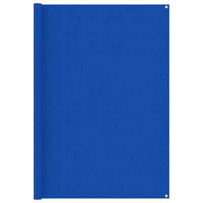 vidaXL Tepih za šator 200 x 400 cm plavi HDPE
