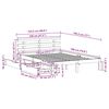 vidaXL Okvir kreveta s ladicama bez madraca bijeli 120x190 cm
