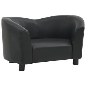 vidaXL Sofa za pse crna 67 x 41 x 39 cm od umjetne kože