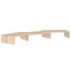 vidaXL Stalak za monitor 80x24x10,5 cm od masivne borovine