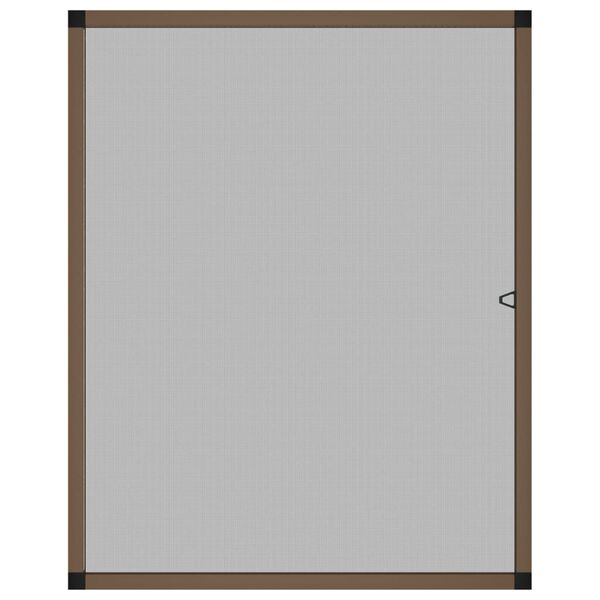 vidaXL Prozorski zaslon protiv insekata smeđi 100 x 120 cm
