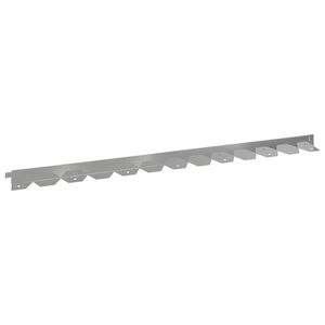 vidaXL Ograda oko Travnjaka 10 pcs 102 x 4 x 4 cm Čelik Srebrna