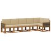 vidaXL Set vanjskih sofa s jastukom 6 pcs Prirodna i bež Poliester