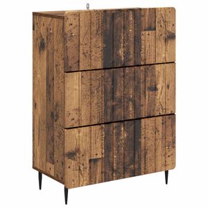 vidaXL Ormar s ladicama 66 x 34,5 x 92 cm Konstruirano drvo Staro drvo