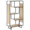 vidaXL Visoka komoda Hrast sonoma 80 x 37.5 x 144 cm Prerađeno drvo