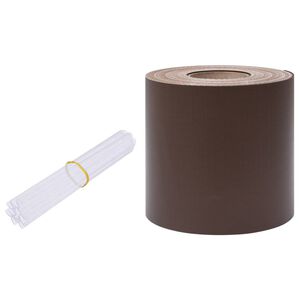 vidaXL Traka za privatnost PVC 35x0,19 m Smeđa