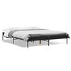 vidaXL Okvir za krevet crni 150x200 cm konstruirano drvo i metal