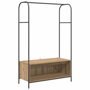 vidaXL Stalak za odjeću Smeđi hrast 100 x 44 x 160 cm