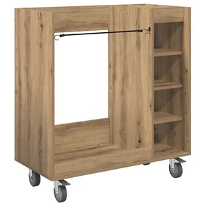 vidaXL Golf ormar s kotačem Umjetnički hrast 90 x 45 x 98 cm