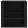 vidaXL Highboard Crni hrast 80 x 33 x 150 cm Konstruirano drvo