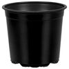 vidaXL Okrugla saksija za cveće 200 kom. Crna &Oslash; 15 x 13 cm Plastika