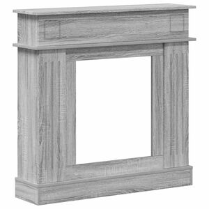vidaXL Okvir za kamin Siva Sonoma 102 x 26 x 100 cm Konstruirano drvo