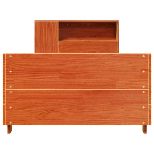 vidaXL Okvir kreveta bez madraca vo&scaron;tano smeđi 100x200 cm od borovine