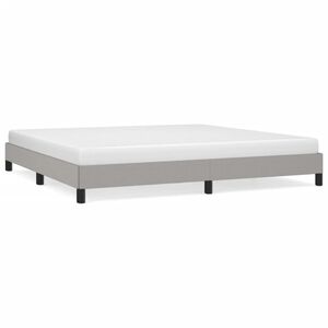 vidaXL Okvir za krevet bez madraca svjetlosivi 200 x 200 cm od tkanine