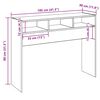 vidaXL konzolni stol staro drvo 105x30x80 cm konstruirano drvo