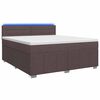 vidaXL Boxspring krevet s madracem Tamno smeđa 180 x 200 cm Tkanina