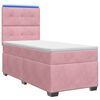 vidaXL Boxspring krevet s madracem Ružičasta 90 x 200 cm Bar&scaron;un