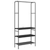 vidaXL Stalak za odjeću Crni hrast 77 x 30 x 171 cm Konstruirano drvo