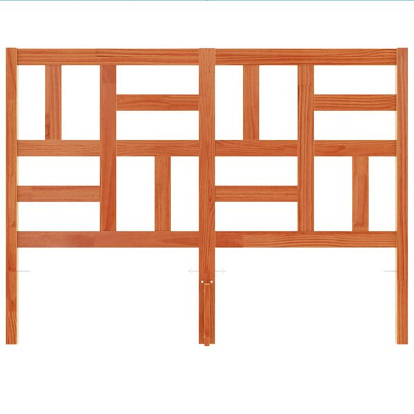 vidaXL Uzglavlje vo&scaron;tano smeđe 135 cm od masivne borovine