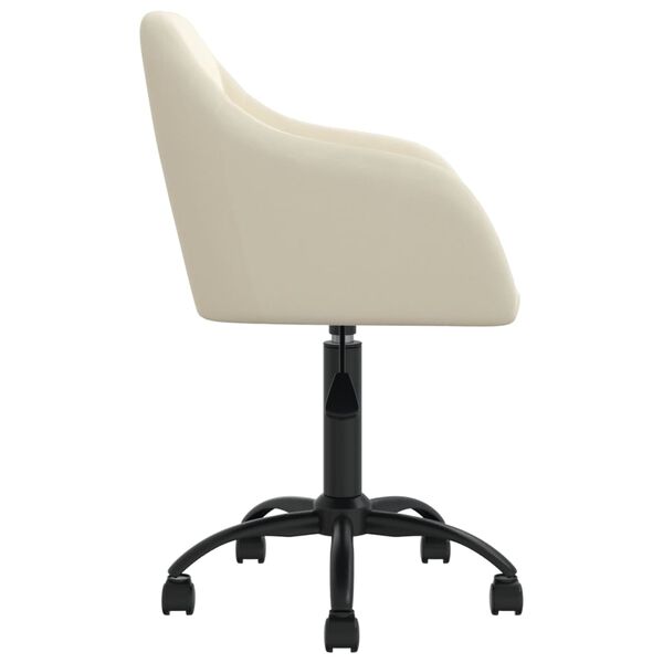 vidaXL Okretne blagovaonske stolice 2 kom krem bar&scaron;unaste