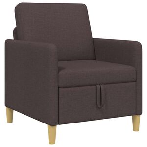 vidaXL Sofa s pohranom Tamno smeđa 72 x 78 x 87 cm Poliester