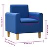 vidaXL Dječja sofa od umjetne kože plava
