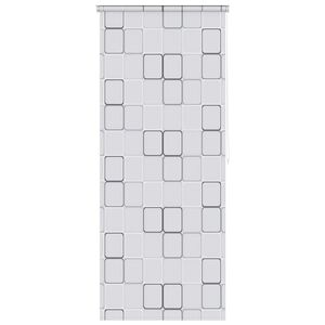 vidaXL Roleta za tuš 80 x 240 cm s uzorkom kvadrata