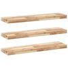 vidaXL Plutajuće police 3 kom 100x20x4 cm Neobrađeno puno drvo akacije