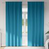 vidaXL Zavjese za blackout s prstenovima 2 pcs Tirkizna 245 x 140 cm