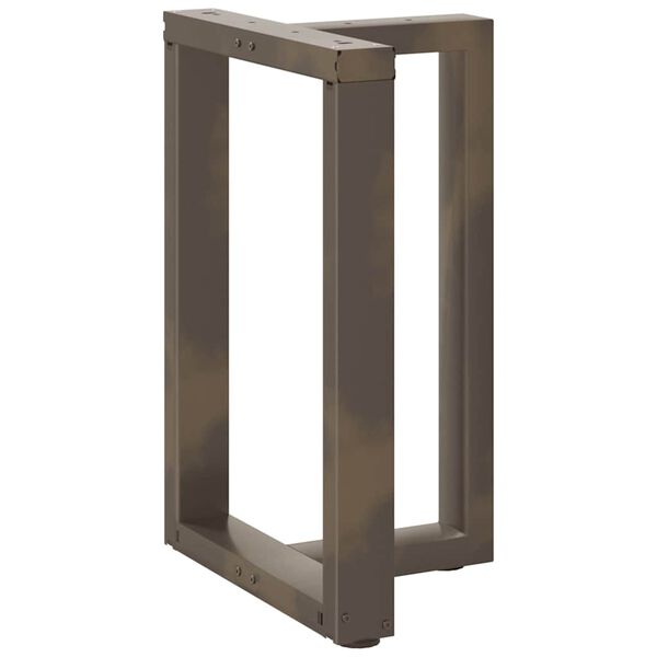 vidaXL Noge za blagovaonski stol T-oblika 2 kom Crne 50x35x(72-73) cm Čelik