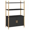 vidaXL Visoka komoda crna 80 x 40 x 121 cm od konstruiranog drva