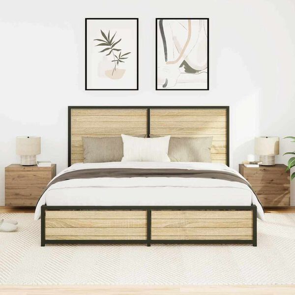 vidaXL Noćni ormar s ladicama 2 pcs Umjetnički hrast 50 x 39 x 41 cm