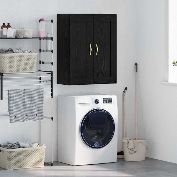 vidaXL Zidni ormarić Crni hrast 69,5 x 34 x 90 cm Konstruirano drvo