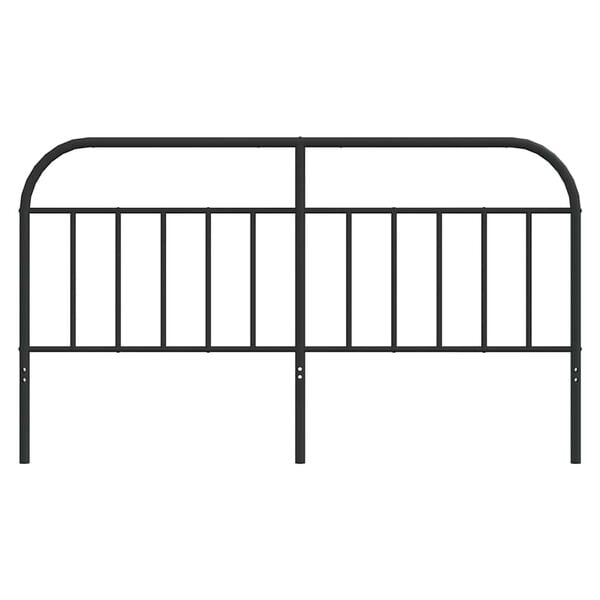 vidaXL Metalno uzglavlje crno 160 cm