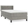 vidaXL Box spring krevet s madracem svjetlosivi 90x190 cm bar&scaron;unasti