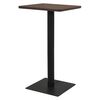 vidaXL Bistro stolić pepeljasti 60 x 60 x 107 cm